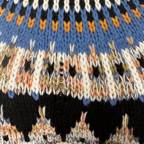 Cocobleu Fair Isle Cozy Knit Mock Turtleneck Pullover Sweater Size M - Picture 3 of 11